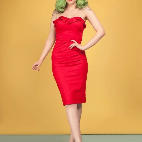 NWT Mandy Plain Pencil Dress - Picture 2 of 7